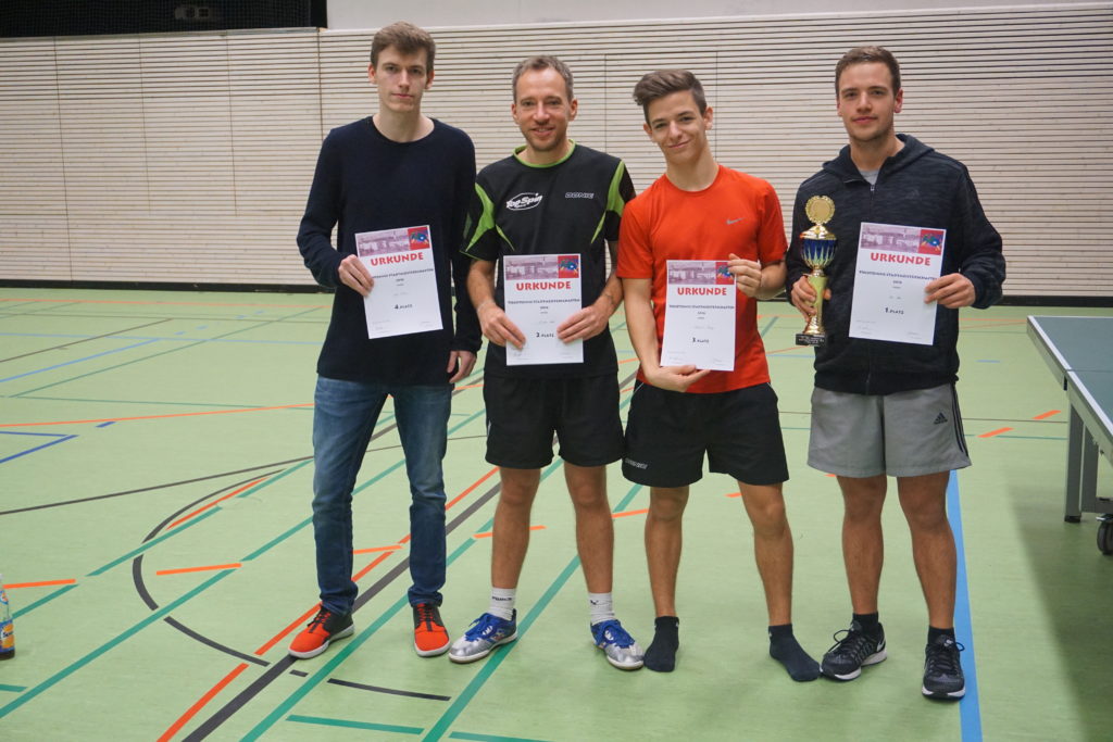 v.l.: Thilo Löb (4.), Andy Gartner (2.), Philipp Mähnert (3.), Maxi Aß (1.)